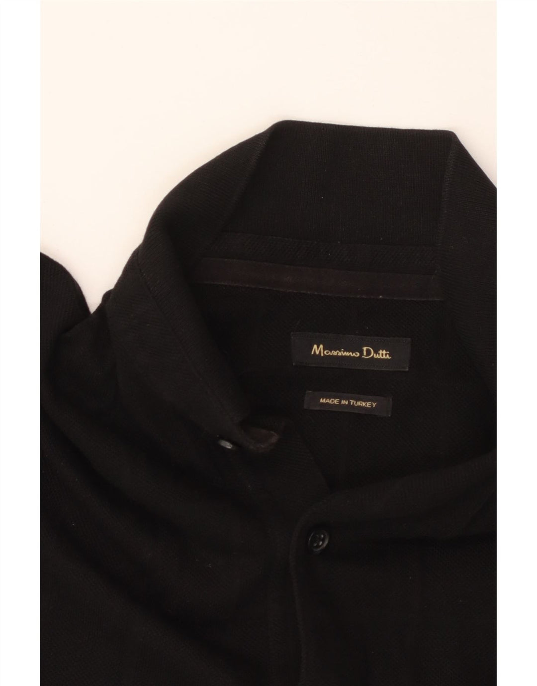 MASSIMO DUTTI Polo Hombre Mediano Negro