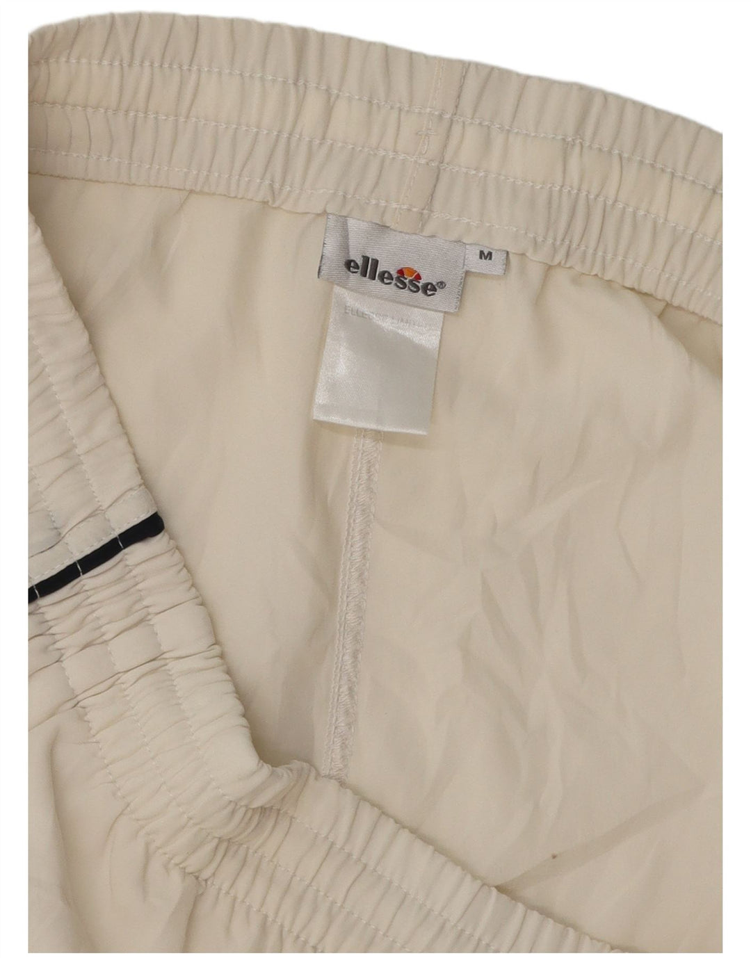 ELLESSE Pantalón Corto Deportivo Hombre Medio Blanco Poliéster