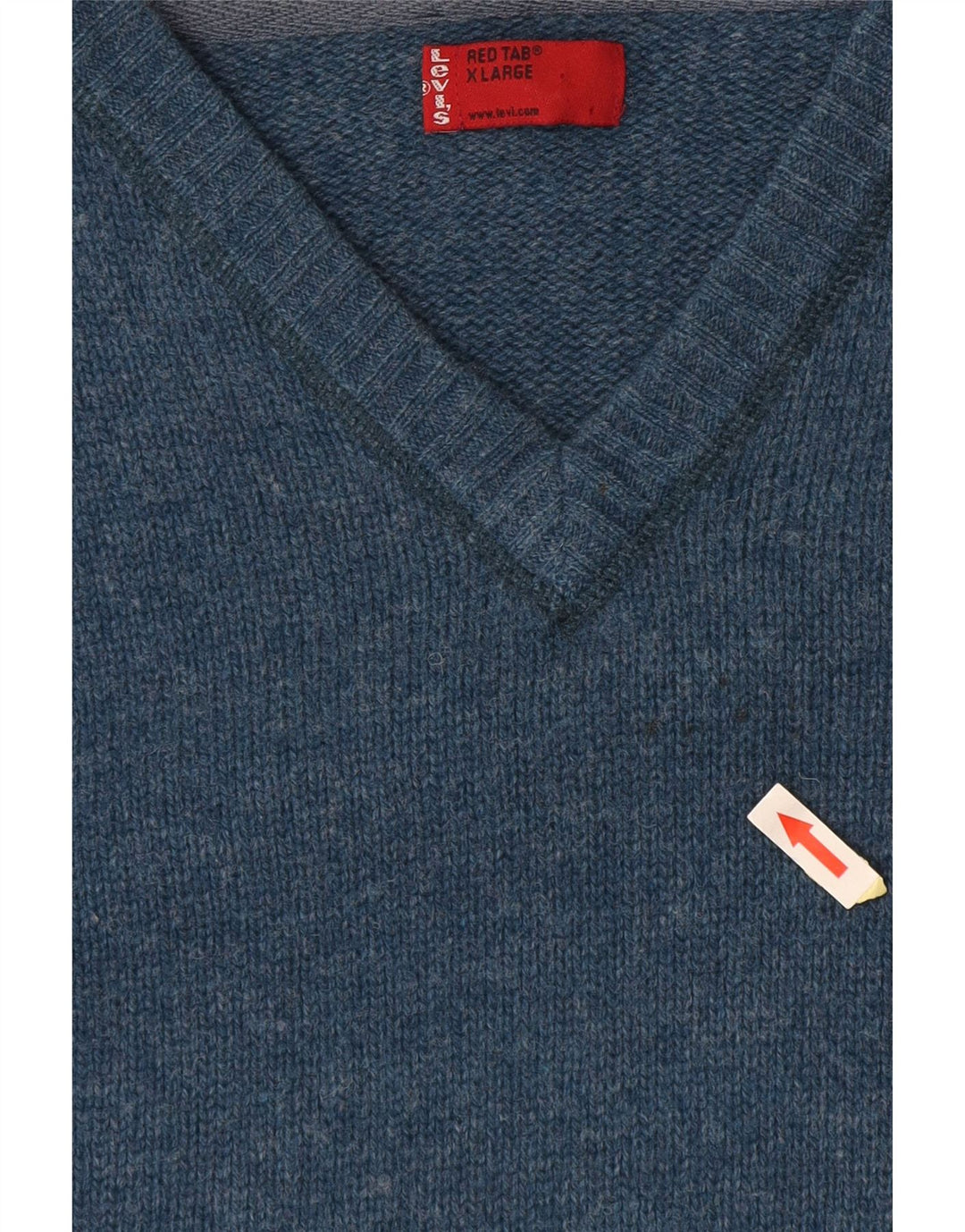 LEVI'S Jersey con Cuello en V para Hombre XL Lana Azul