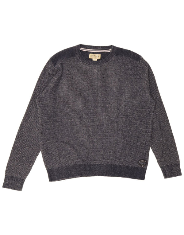 Marlboro Classics - Jersey de cuello redondo para hombre, talla 2XL, azul marino