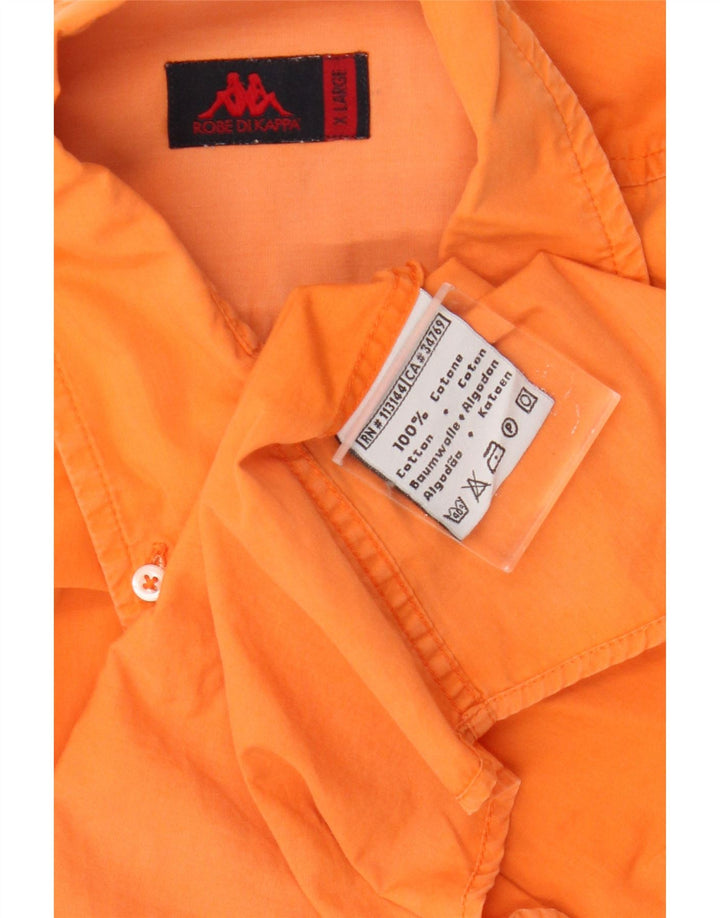 Camisa Kappa Hombre XL Naranja Algodón