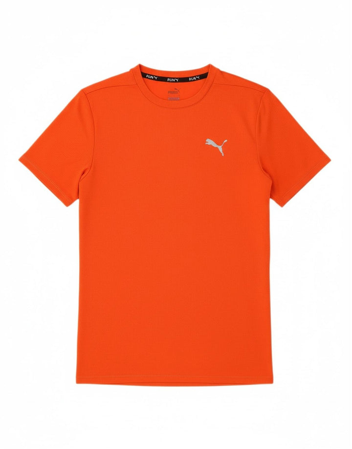 PUMA Mens T-Shirt Top Small Orange