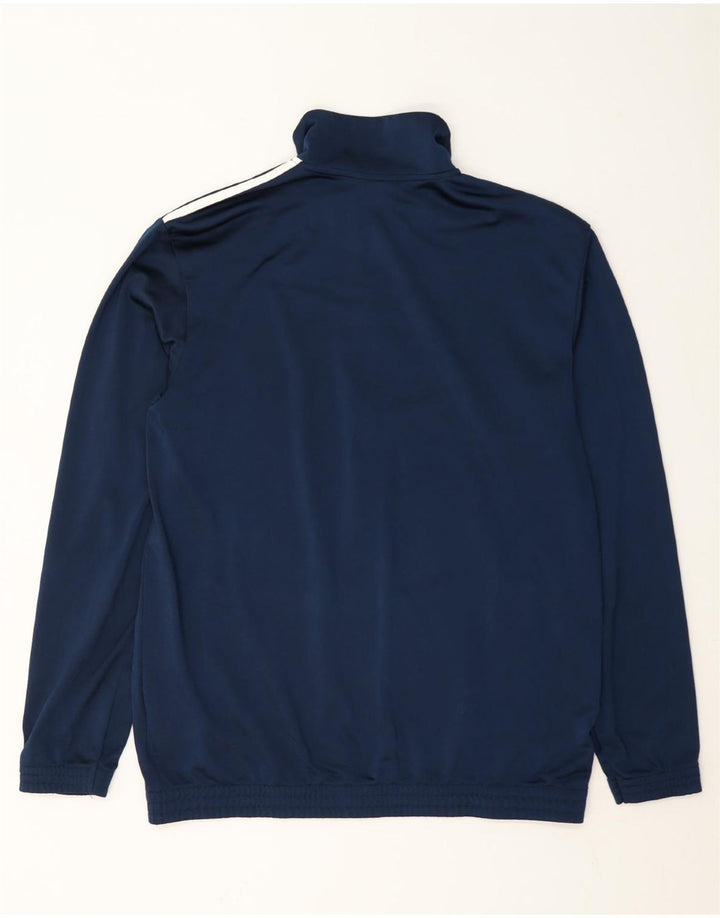 Adidas Mens Chándal Top Chaqueta UK 44/46 Grande Azul Marino Poliéster