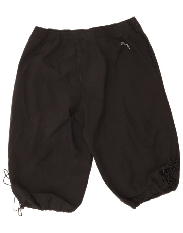 Puma Mens Graphic Sport Shorts Grande Poliéster Negro