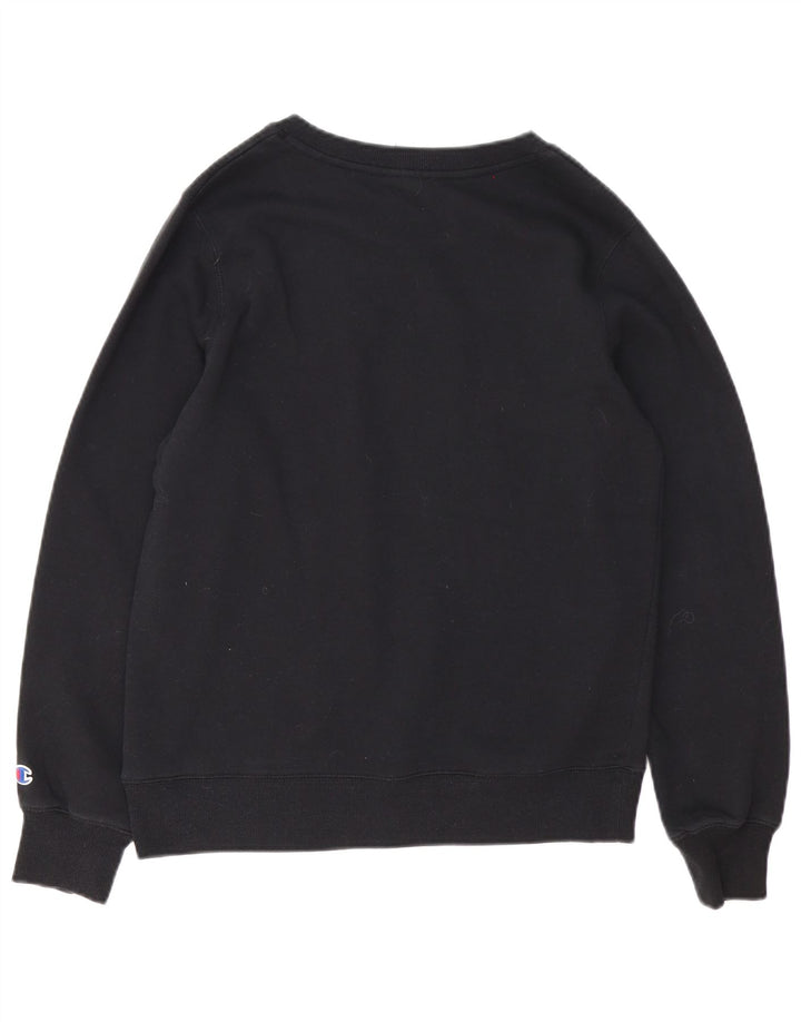 Champion Sudadera Gráfica para Mujer Jumper UK 14 Medium Negro Algodón