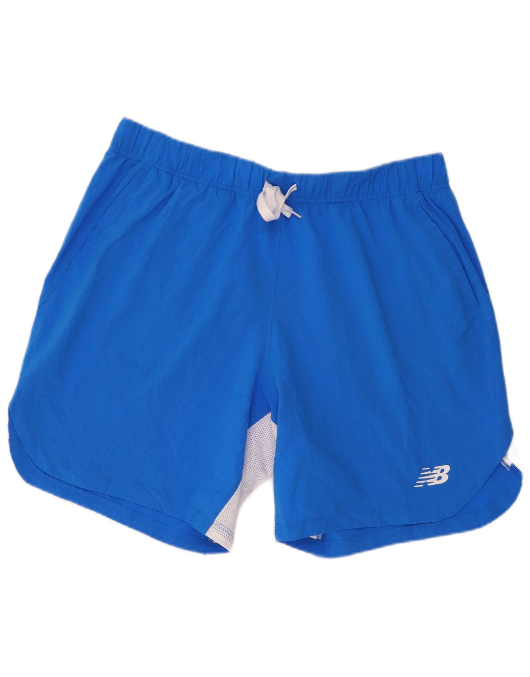 New Balance Pantalones cortos deportivos para hombre XL Azul Colorblock Poliéster