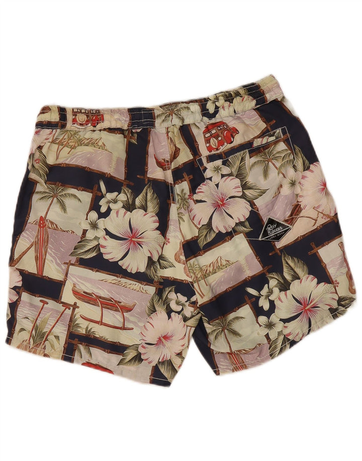 Roy Rogers Bañador hawaiano para hombre, talla mediana, patchwork multicolor
