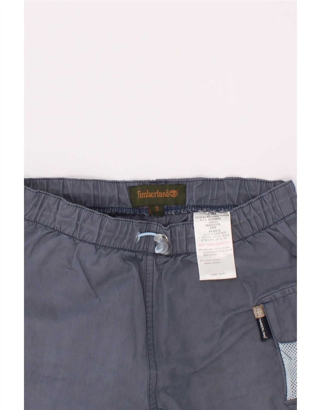 Timberland Pantalones cortos cargo para niño 2-3 años W20 Azul marino Algodón