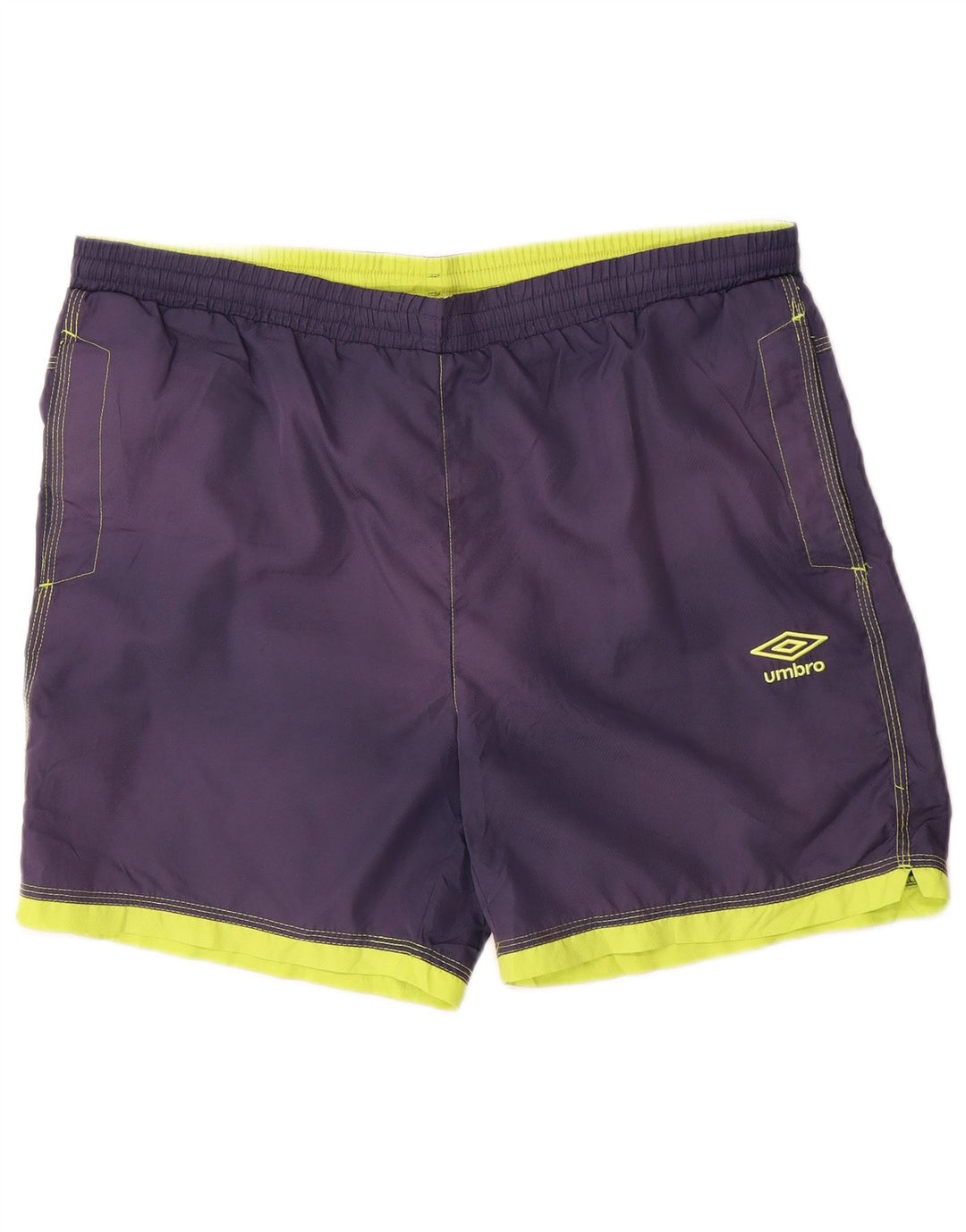 Pantalones cortos deportivos Umbro para hombre Poliéster color block azul marino medio