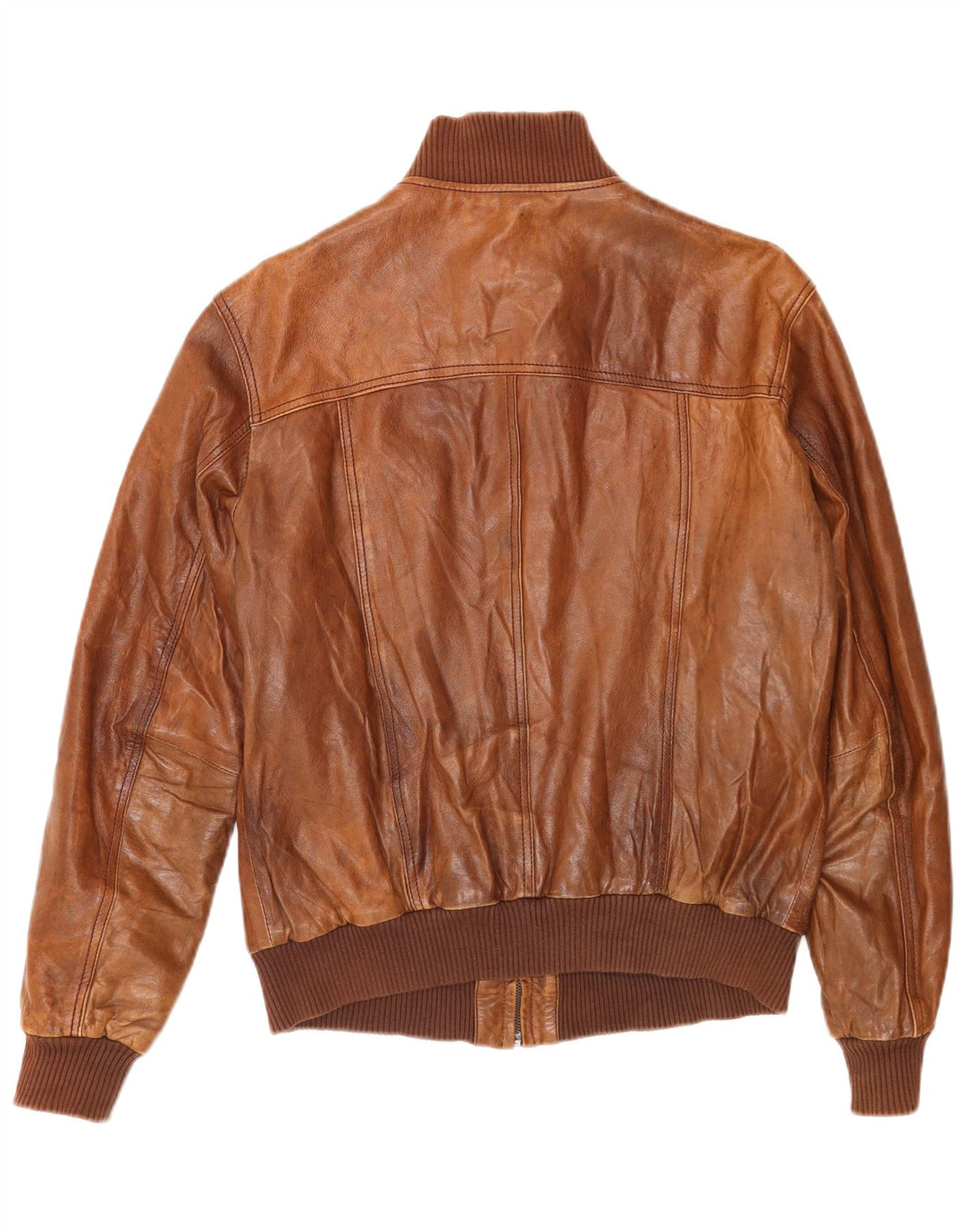 Conbipel Chaqueta bomber de cuero para hombre IT 46 Small Brown