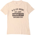 LEE Camiseta gráfica de ajuste regular para hombre Top mediano de algodón blanco roto