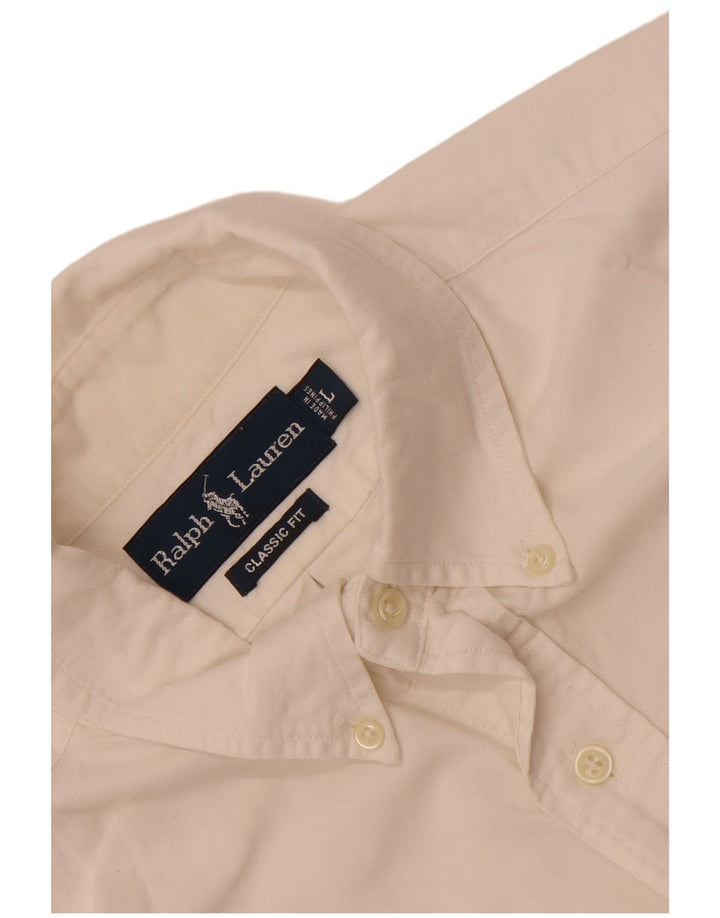 Ralph Lauren - Camisa de corte clásico para hombre, talla grande, color blanco