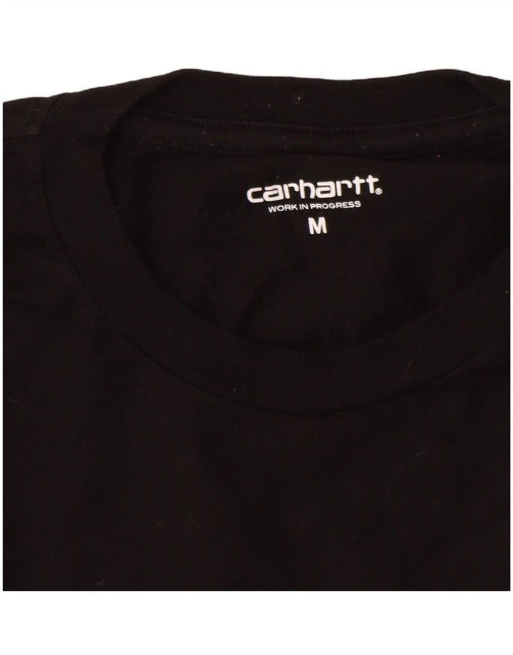 Carhartt Hombre Top Manga Larga Algodón Negro Mediano