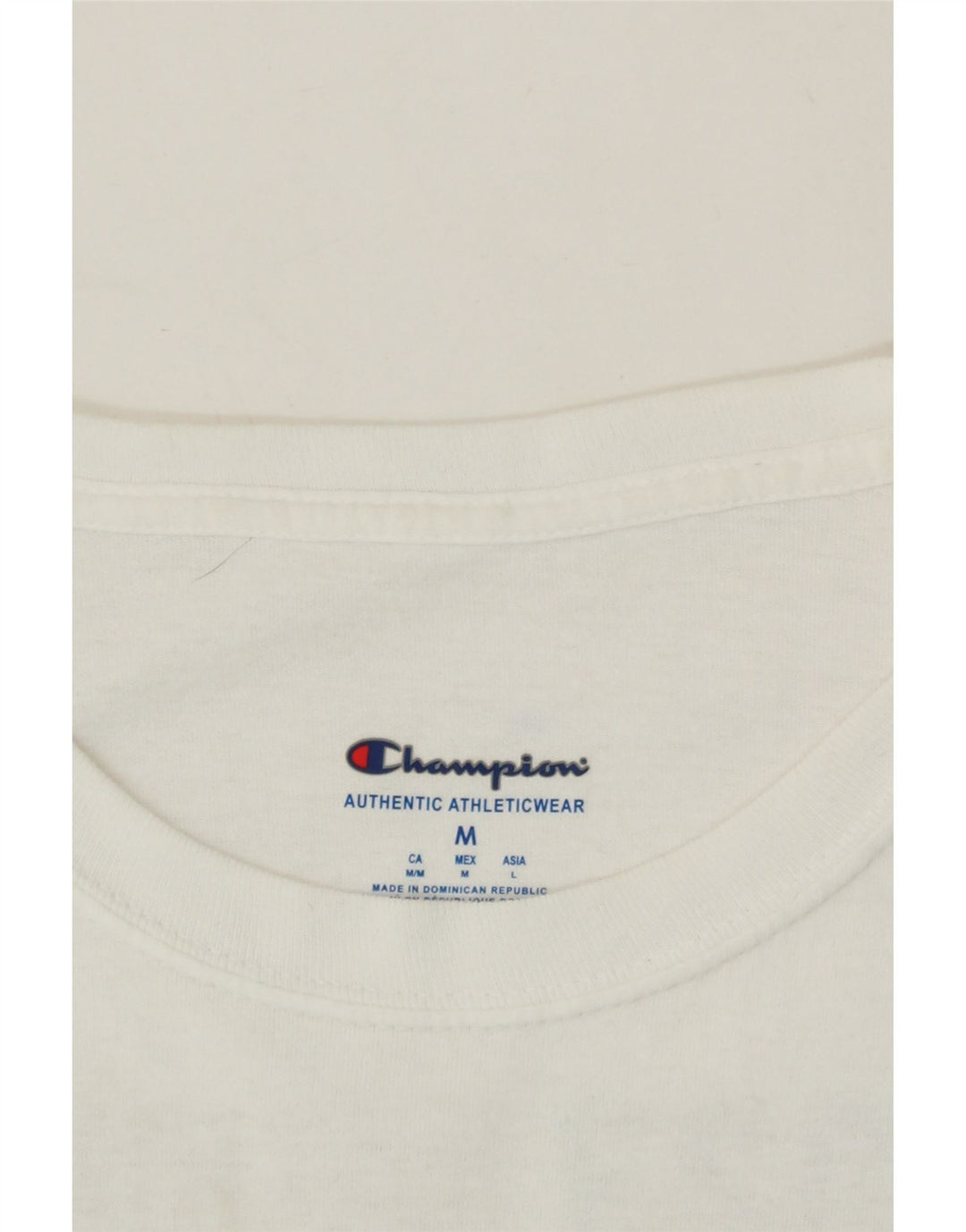 CHAMPION Mens Graphic T-Shirt Top Medium White Cotton Vintage Champion and Second-Hand Champion from Messina Hembry 