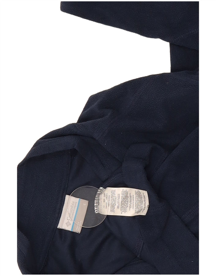 Columbia Jersey de forro polar con cuello y cremallera para hombre pequeño Poliéster azul marino