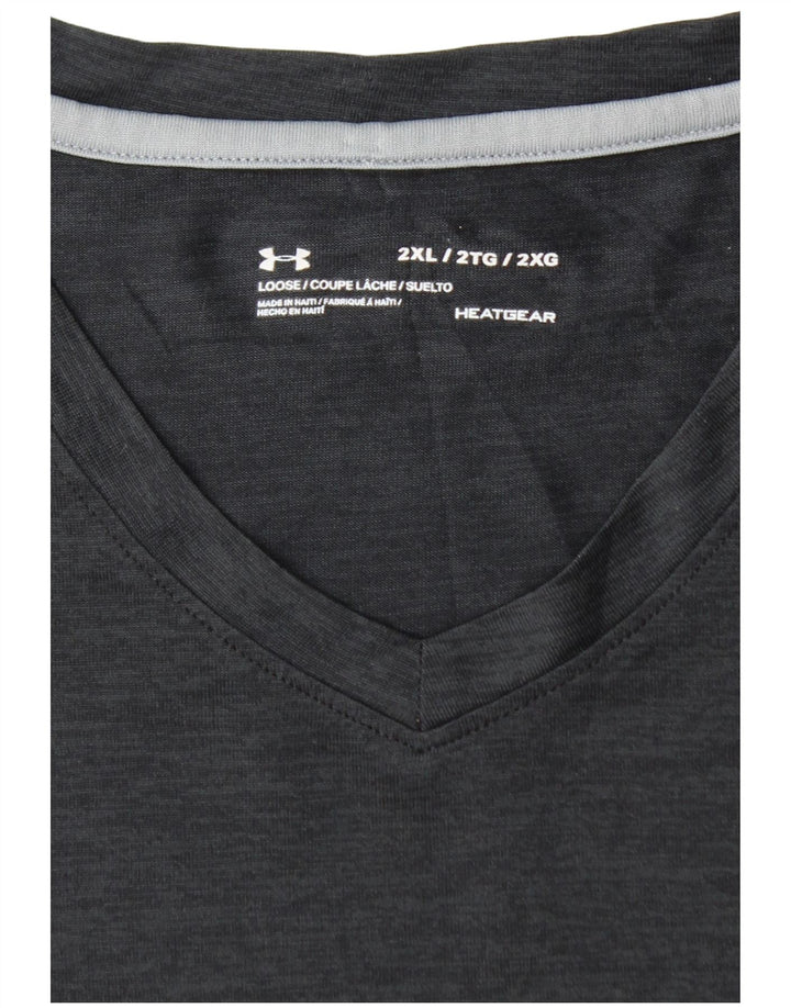 UNDER ARMOUR Camiseta Heat Gear para hombre Top 2XL Negro