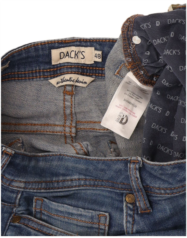 Dack's Jeans ajustados para mujer IT 48 XL W32 L26 Algodón azul