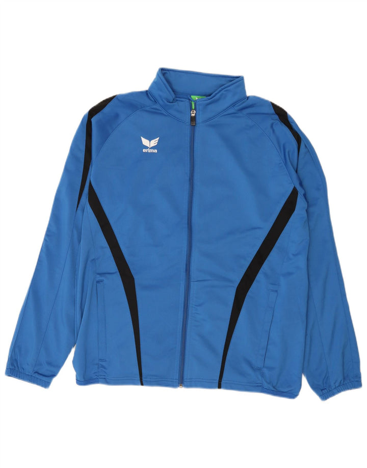 Erima Chaqueta de chándal para hombre UK 40/42 Azul medio Poliéster con bloques de color