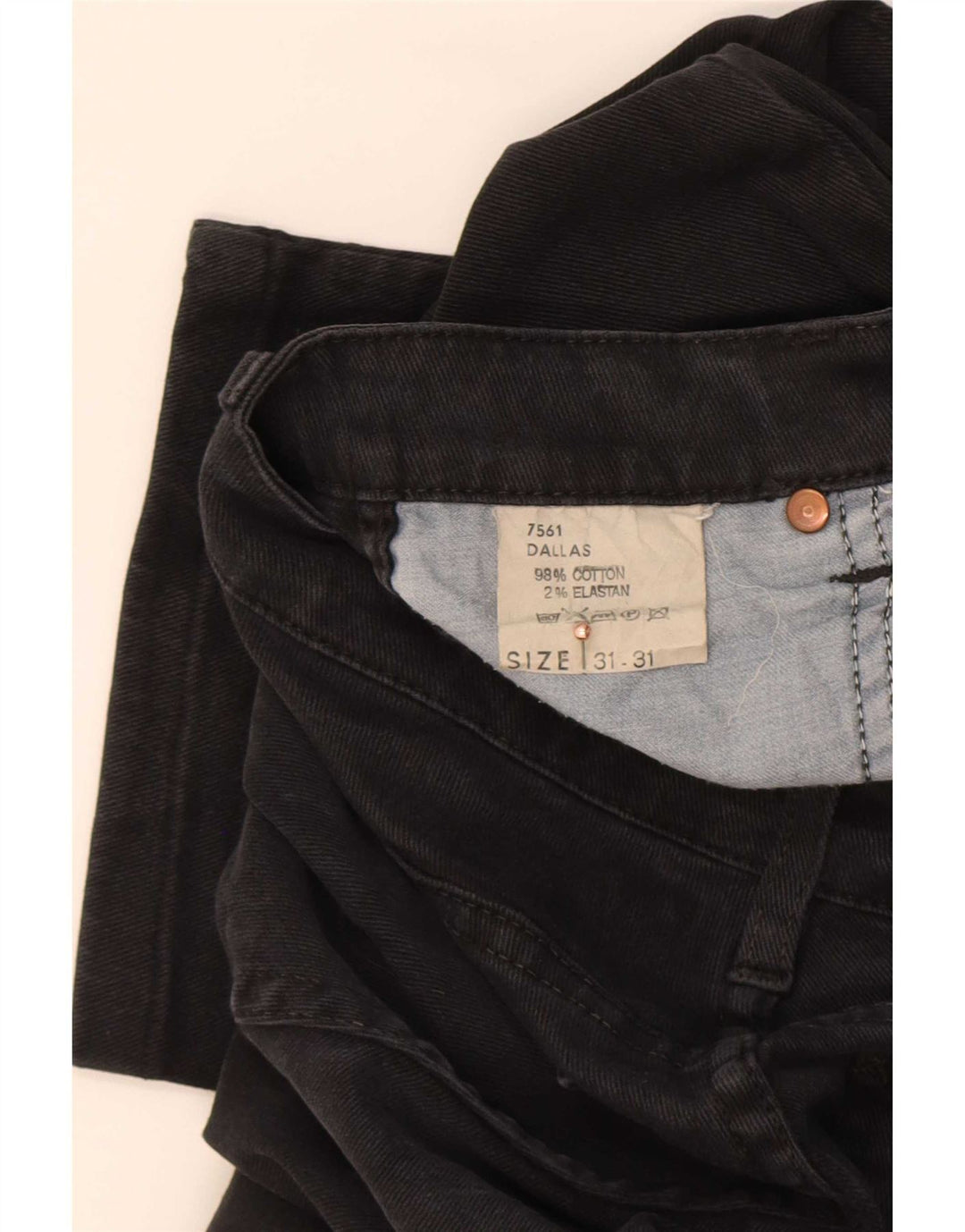 Vaqueros ajustados para hombre Lee W31 L28 Algodón negro