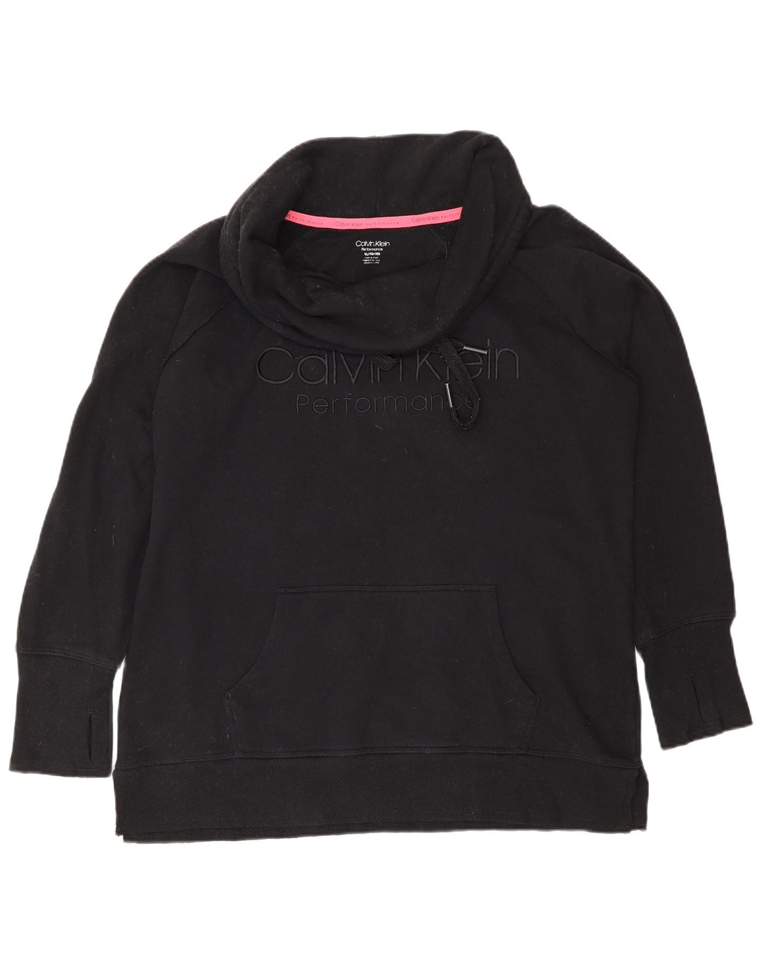 Calvin Klein Sudadera con gráfico Performance para Mujer UK 18 XL Negro