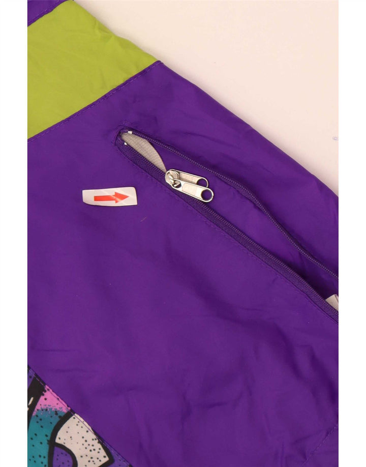 Chaqueta impermeable para hombre Active UK 40 Large Púrpura Geométrico Poliamida