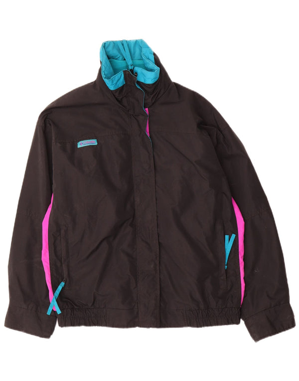 Columbia Chaqueta Cortavientos Extragrande para Mujer UK 44 Mediana Color Block Negro