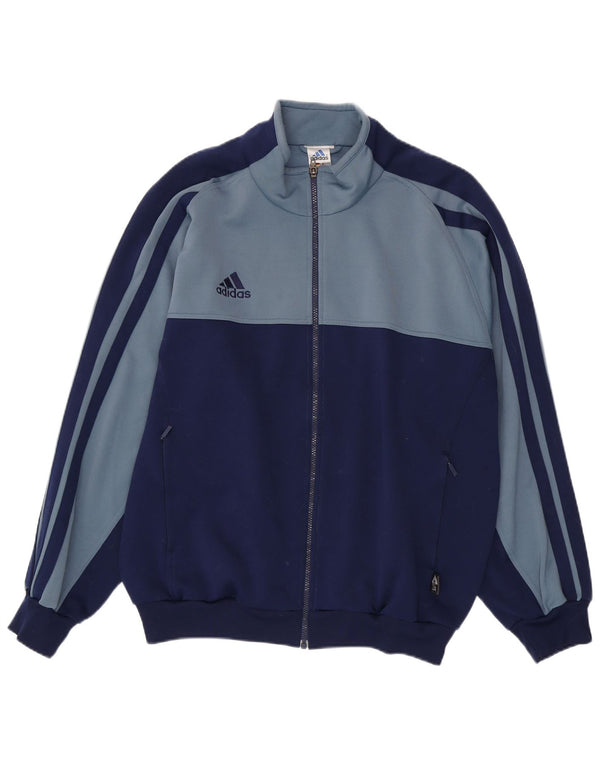 Adidas Mens Climalite Chándal Top Chaqueta Reino Unido 44/46 Grande Azul Marino