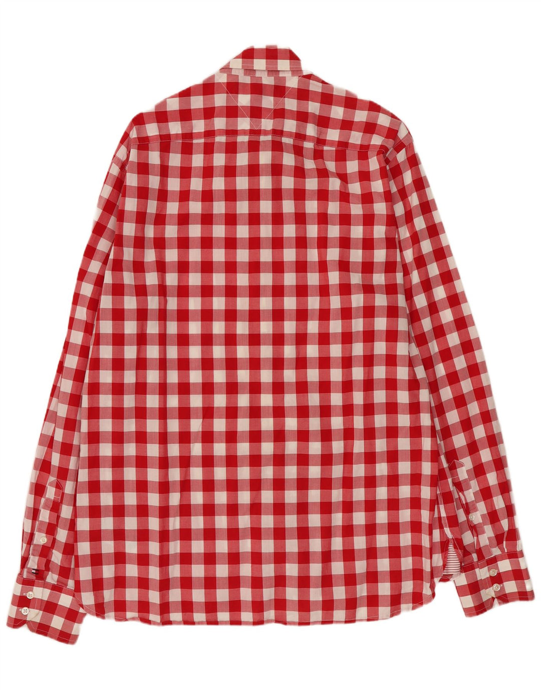 Tommy Hilfiger Camisa para hombre grande de algodón a cuadros rojo