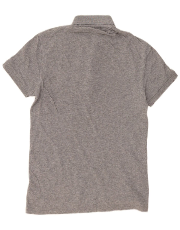 Hugo Boss Hombre Polo Slim Fit Algodón Gris Pequeño