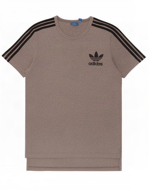 Camiseta Adidas Hombre Top Algodón Gris Medio