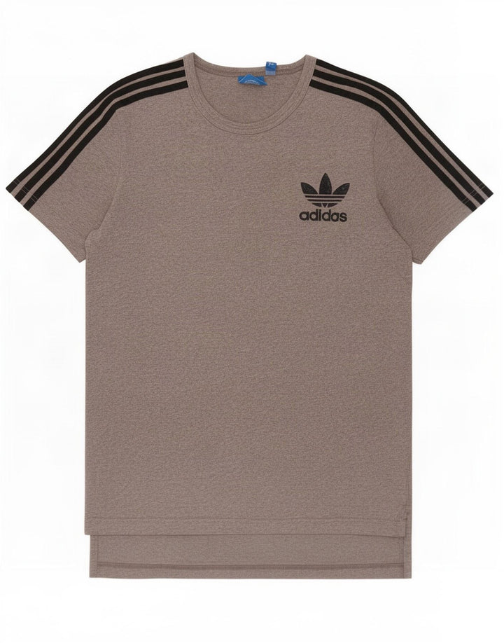 Camiseta Adidas Hombre Top Algodón Gris Medio