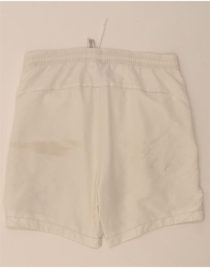 ADIDAS Mens Graphic Sport Shorts Small  White Polyester Vintage Adidas and Second-Hand Adidas from Messina Hembry 