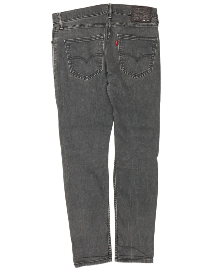 LEVI'S Jeans 512 Slim Tapered para hombre W32 L32 Algodón gris