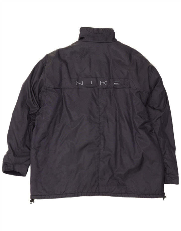 Nike - Chaqueta cortavientos para hombre, talla 42/44, nailon azul marino grande