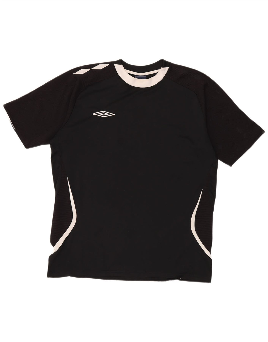 Umbro Hombre Camiseta Gráfica Top XL Negro Colorblock Poliéster