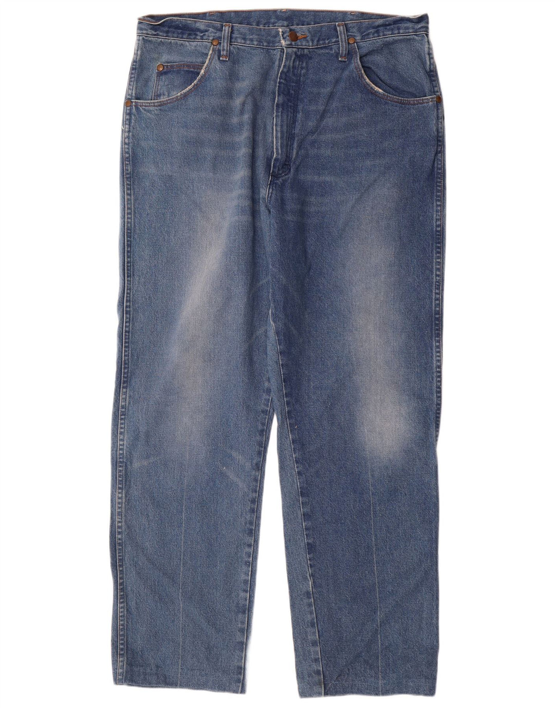 Vaqueros Wrangler Hombre Rectos W38 L30 Algodón Azul