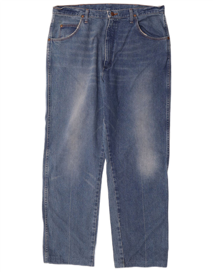 Vaqueros Wrangler Hombre Rectos W38 L30 Algodón Azul
