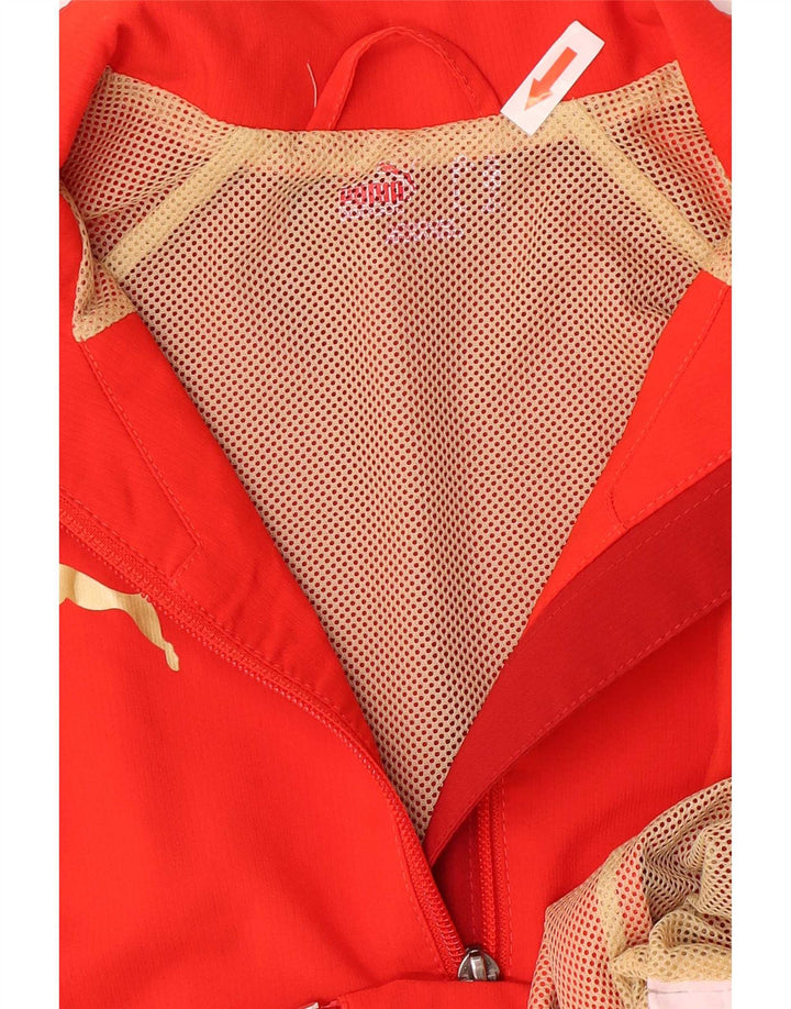 Puma Chaqueta de chándal para niña 11-12 años Rojo Colorblock Poliéster