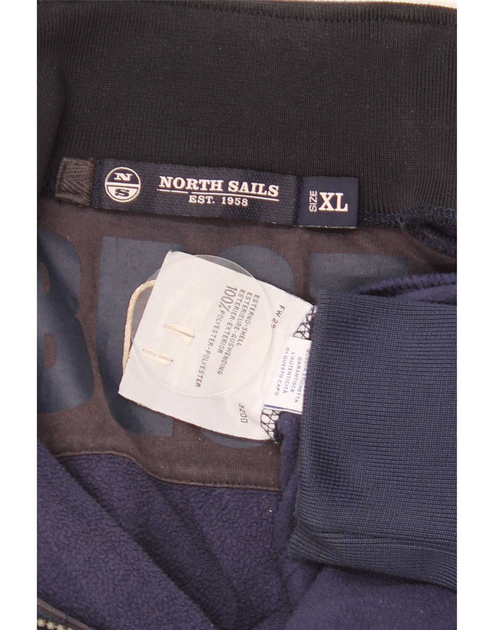 North Sails Chaqueta polar gráfica para hombre UK 42 XL Poliéster azul marino