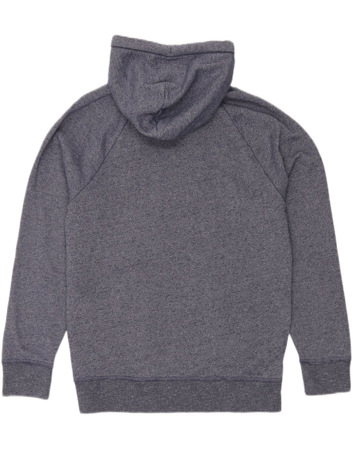 HOLLISTER Sudadera con capucha gráfica para hombre XL Algodón moteado azul