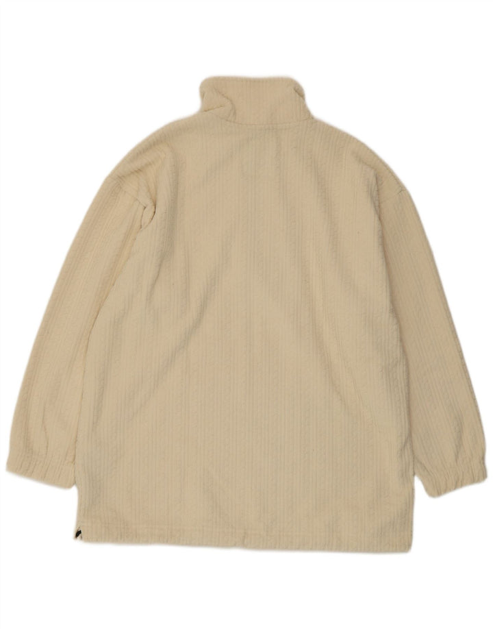 F.LLI Campagnolo Jersey Polar Hombre con Cremallera y Cuello Grande Poliéster Blanco Roto
