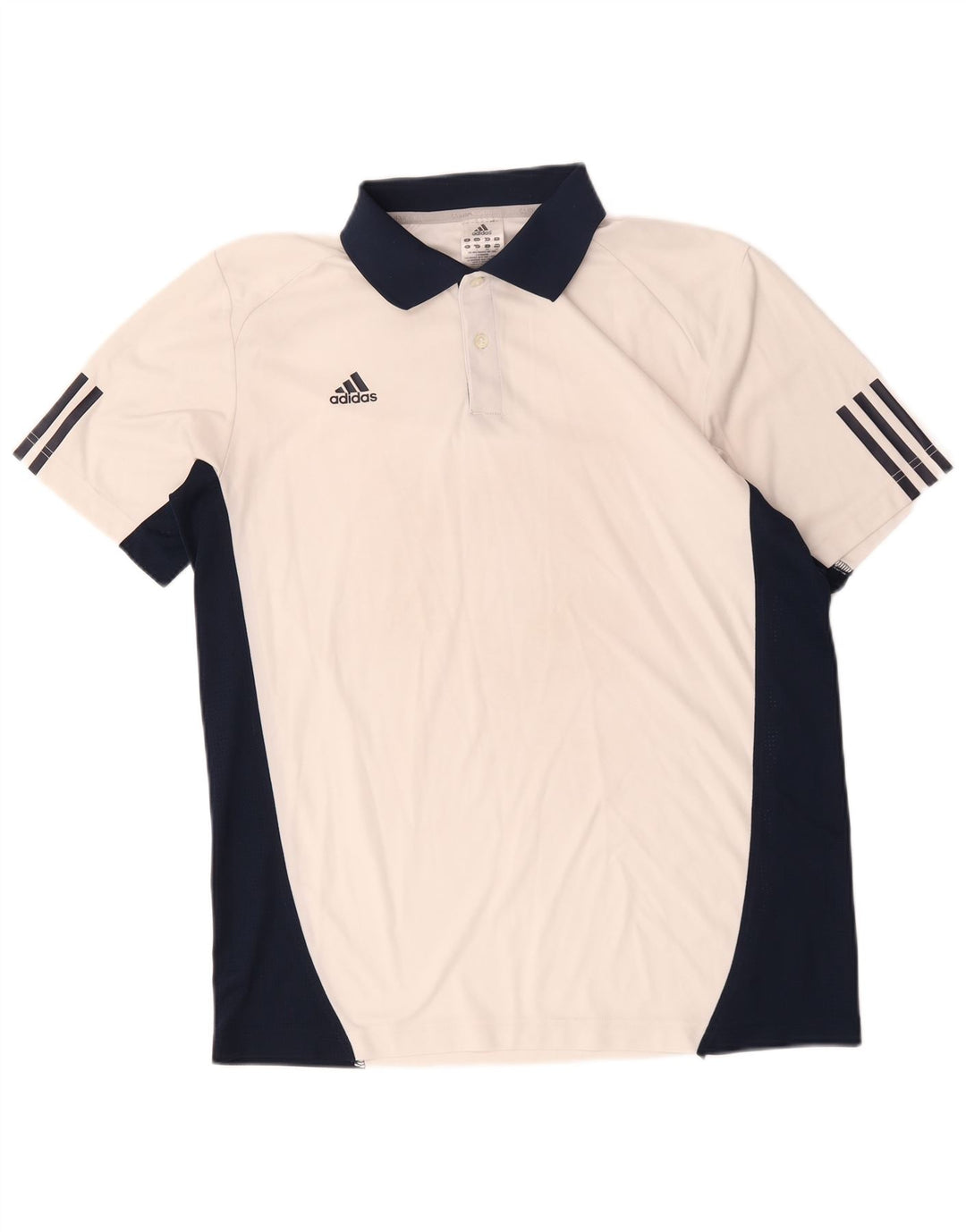Adidas Hombre Climacool Polo Grande Blanco Colorblock Algodón