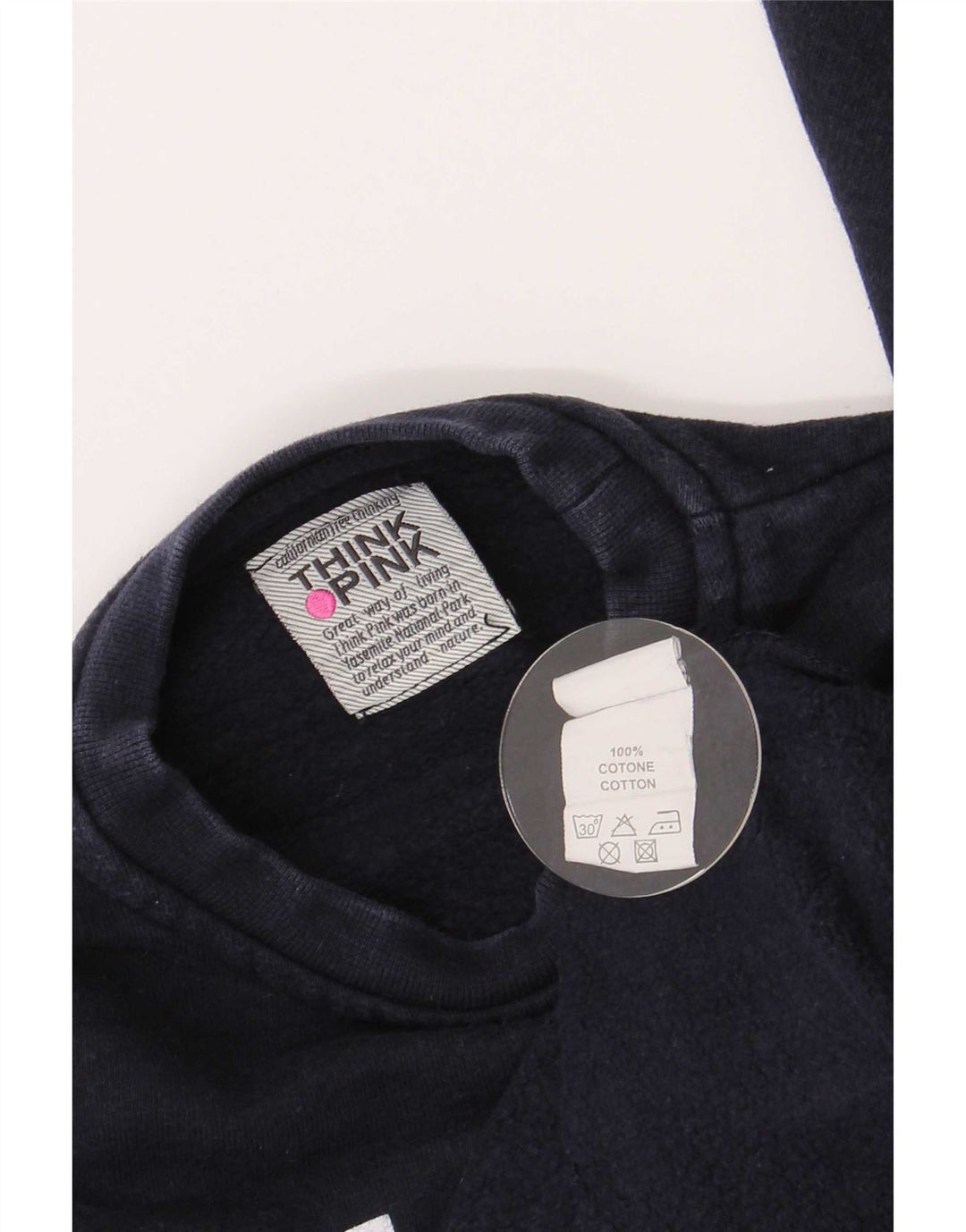 Think Pink Sudadera de corte regular con gráfico para niños 4-5 años Azul marino