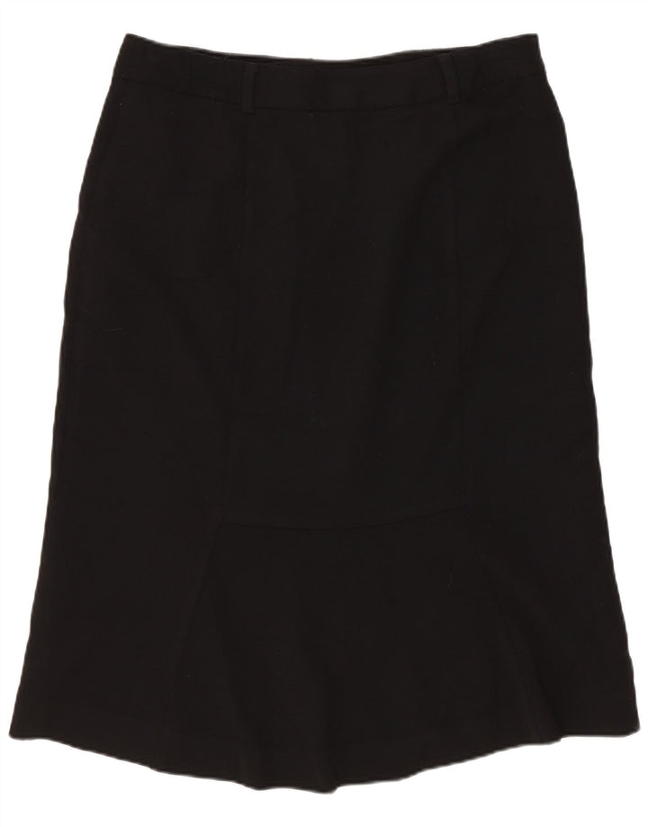 Ralph Lauren Falda acampanada para mujer US 6 Mediana W30 Lana negra