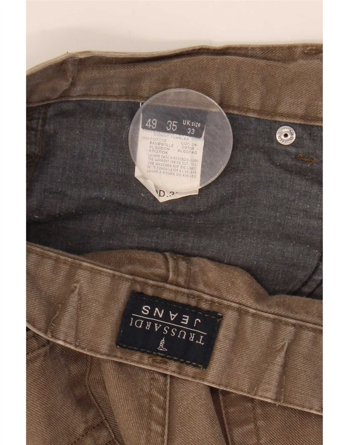 Vaqueros Hombre Trussardi Rectos W33 L27 Algodón Beige