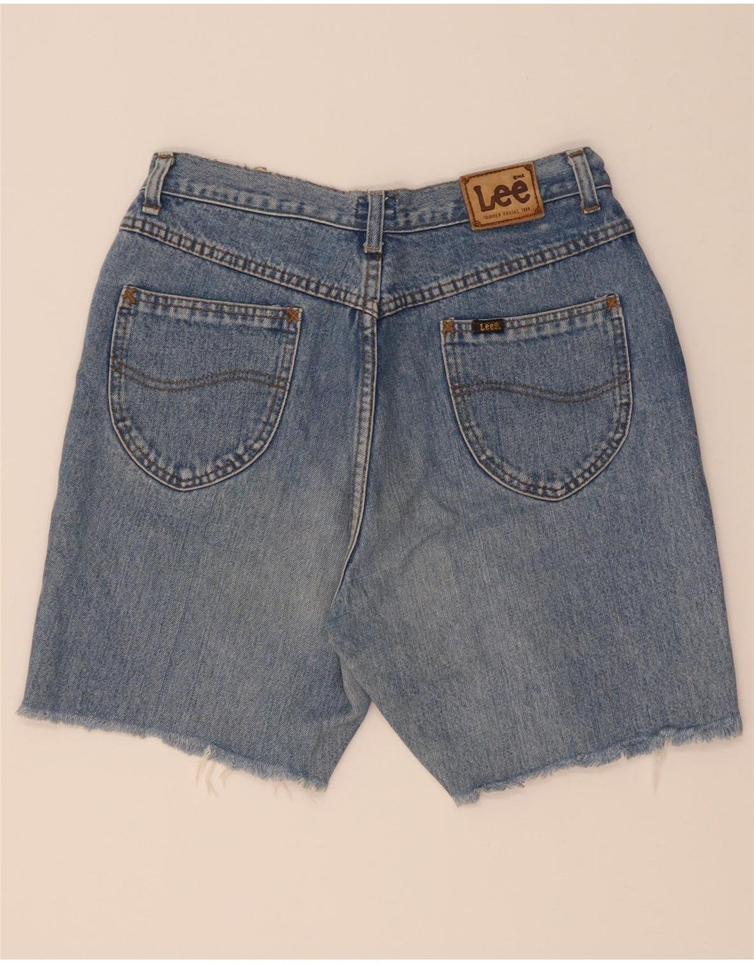 Pantalones cortos vaqueros Lee para hombre W32 azul medio