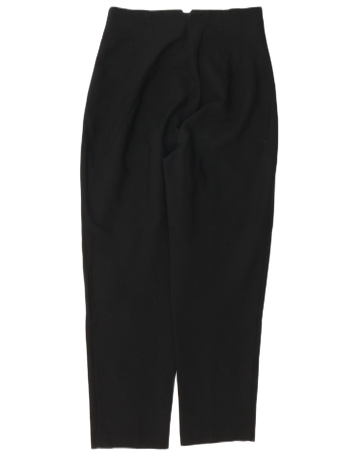 Zara Mujer Pantalón De Traje Tapered Mediano W28 L27 Poliéster Negro