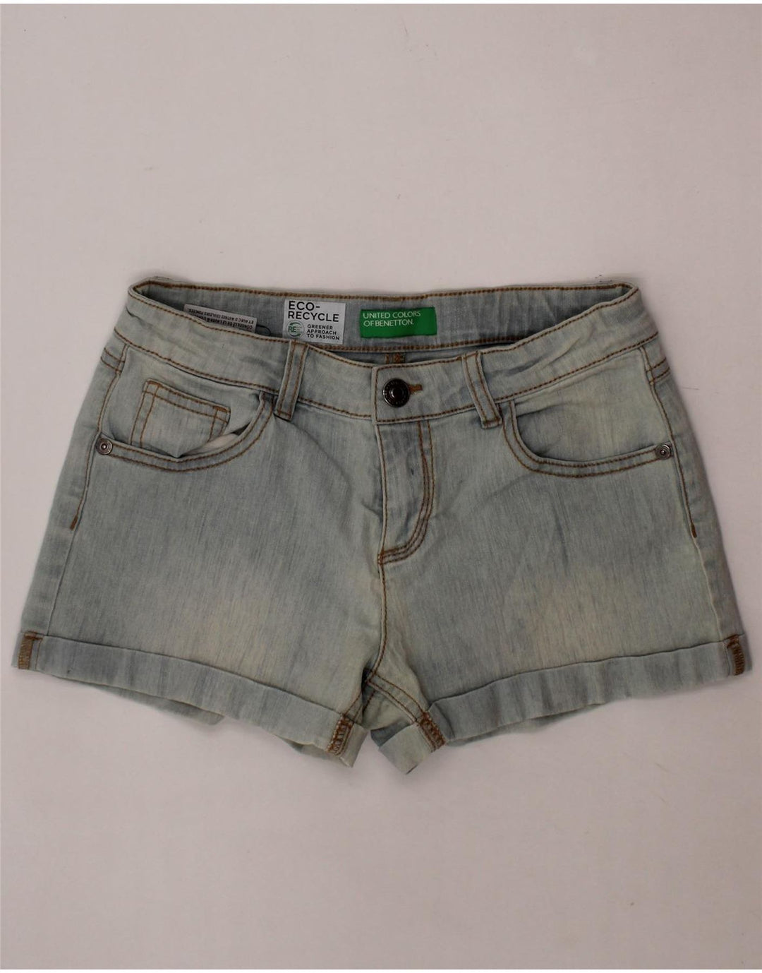 BENETTON Shorts vaqueros para niña 11-12 años W26 Azul