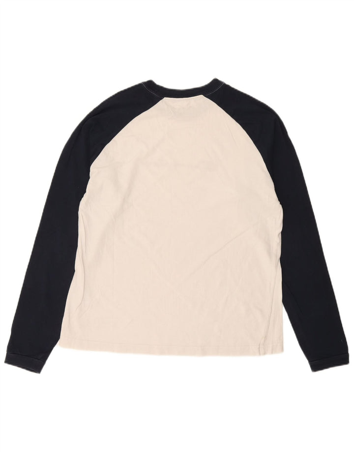 Champion Heritage Graphic Top De Manga Larga Con Bloques De Color Blanco Mediano