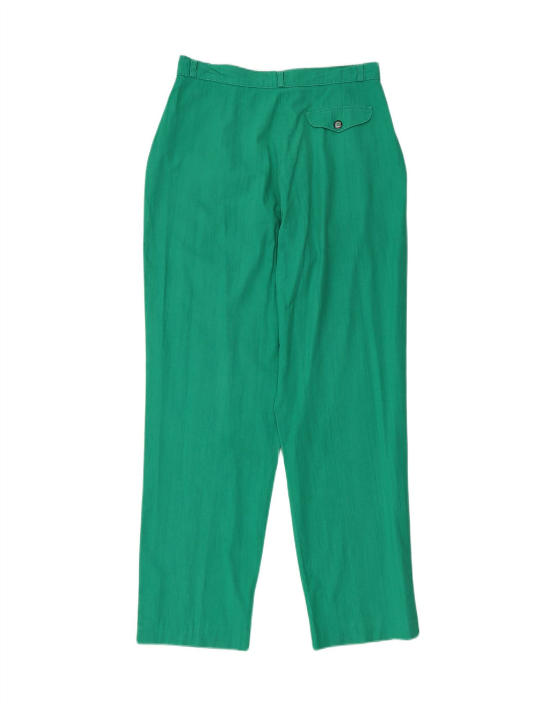 VINTAGE Pantalón chino con pinzas para mujer W28 L29 Verde